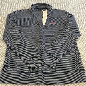 Vineyard Vines Blue/White Striped Sweatshirt — SIZE SMALL!
